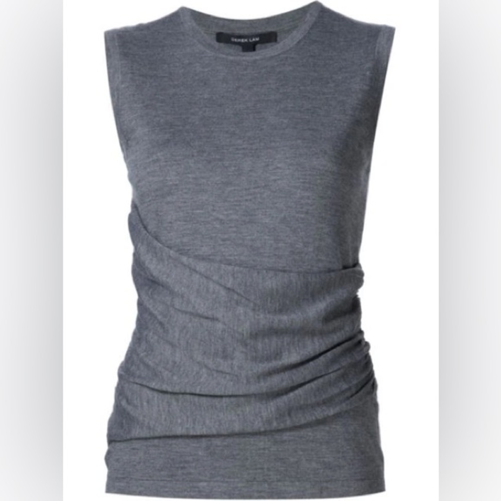 Derek Lam Charcoal cashmere/silk small top